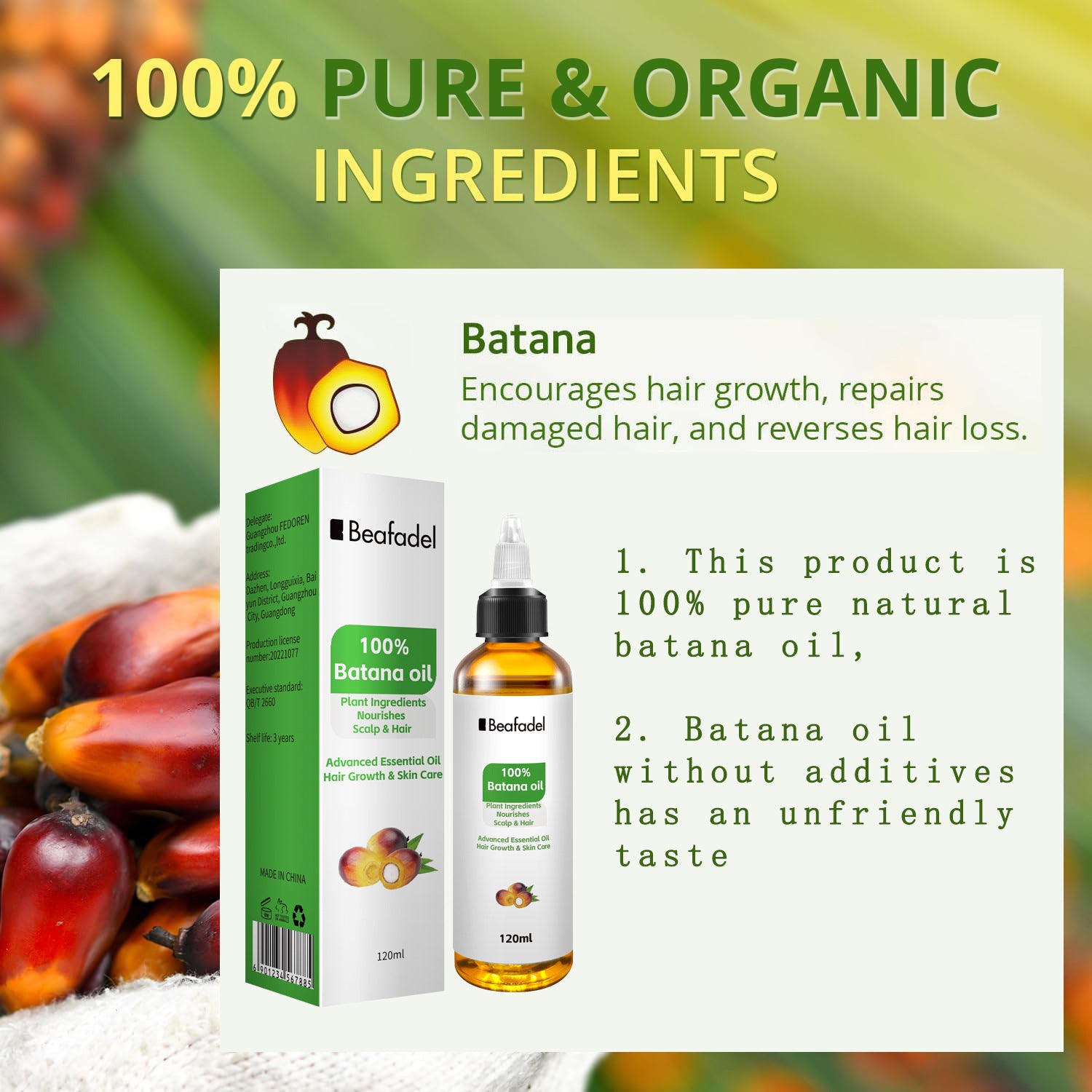 [natural care growth oil ] - [Rukia hair care]