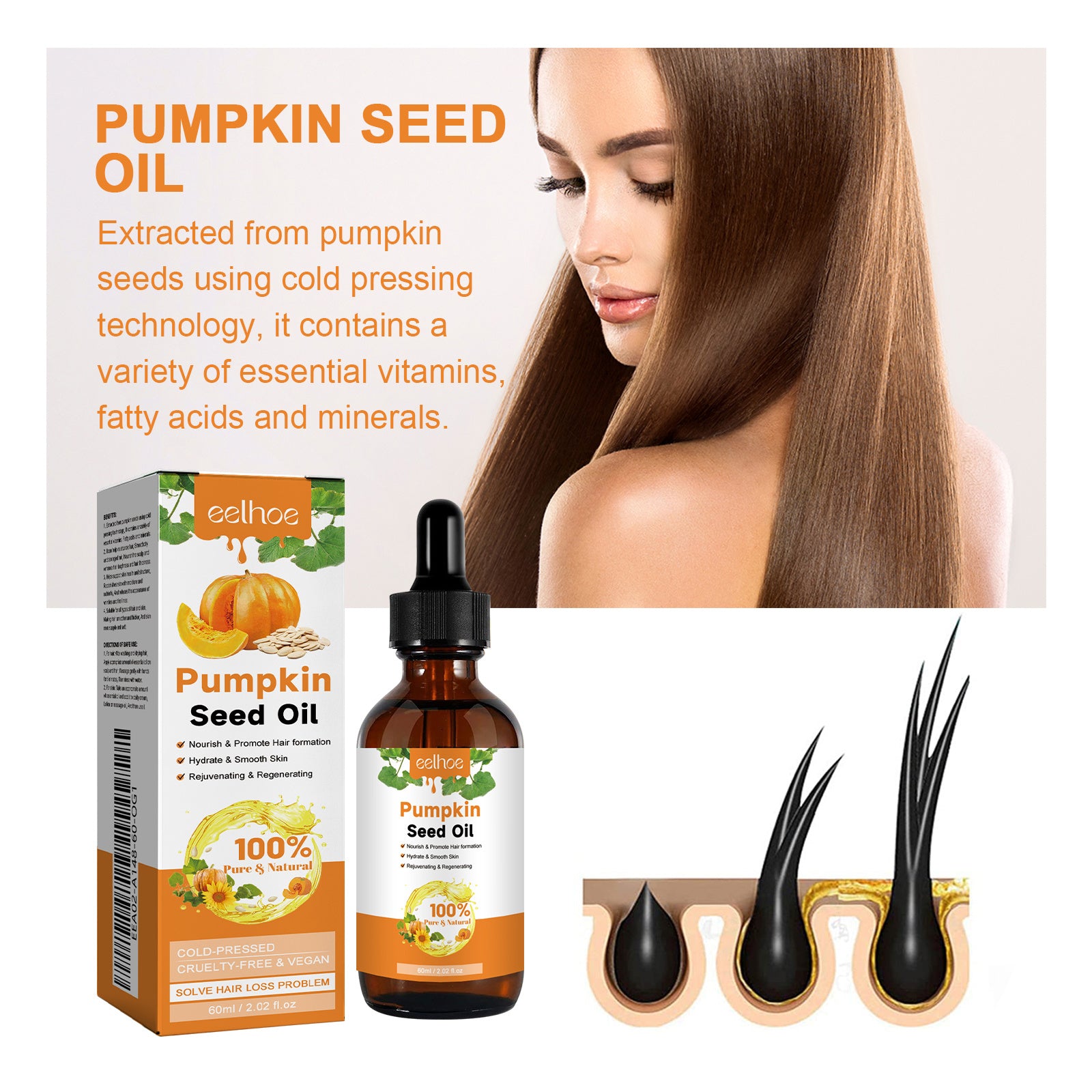 [natural care growth oil ] - [Rukia hair care]
