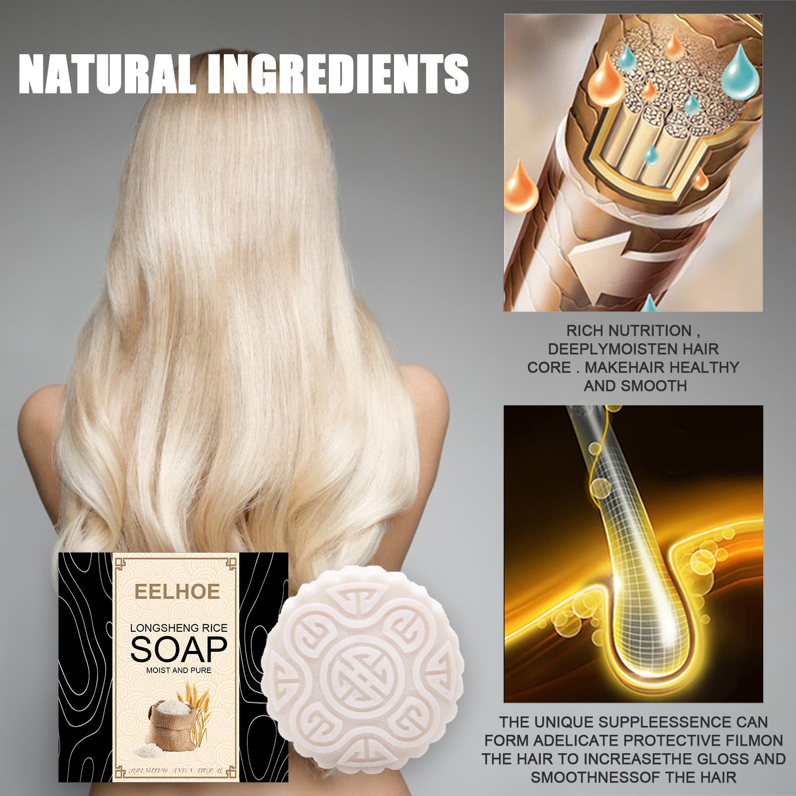 [natural care growth oil ] - [Rukia hair care]