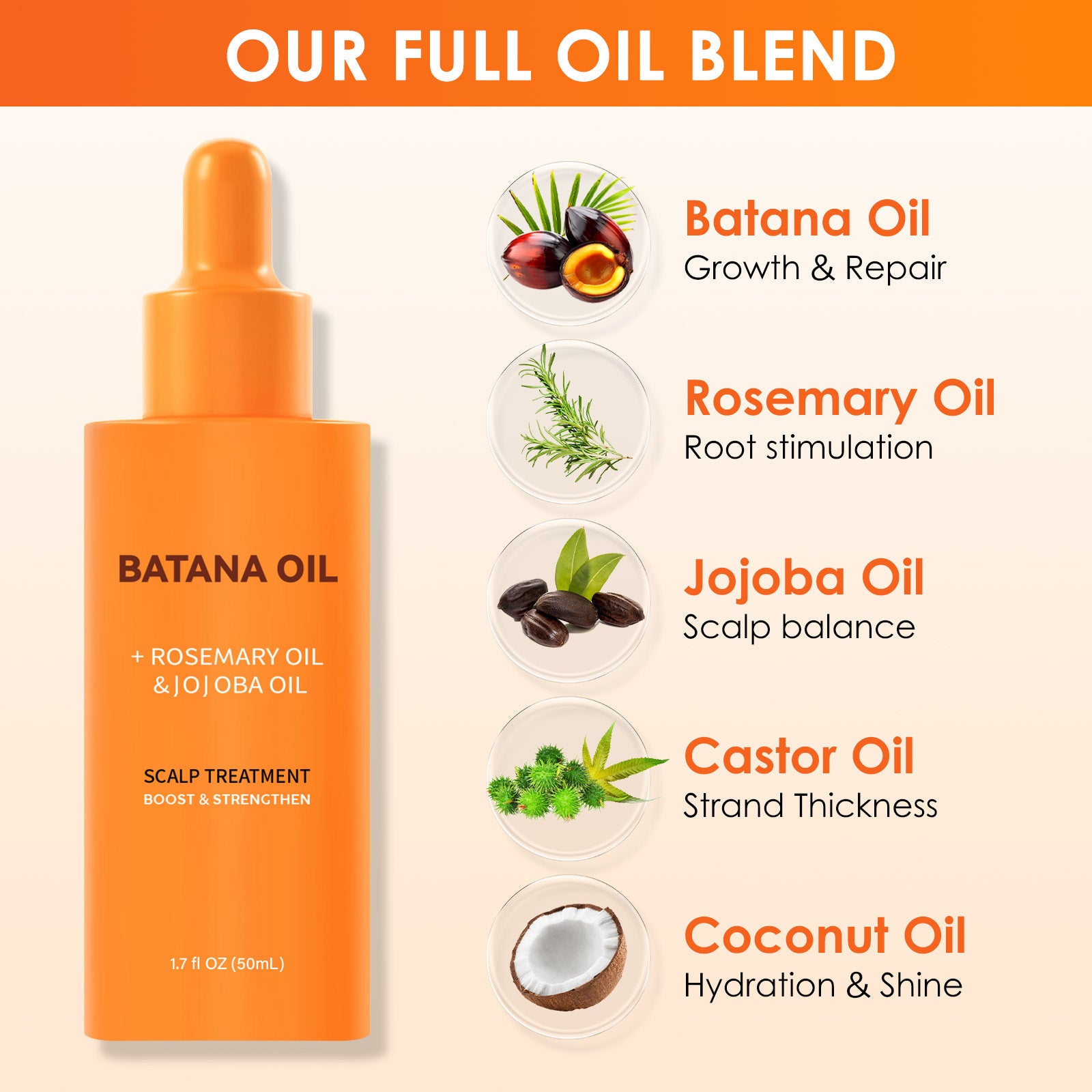 [natural care growth oil ] - [Rukia hair care]