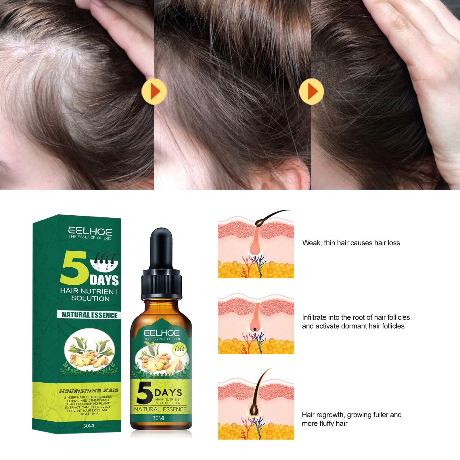[natural care growth oil ] - [Rukia hair care]