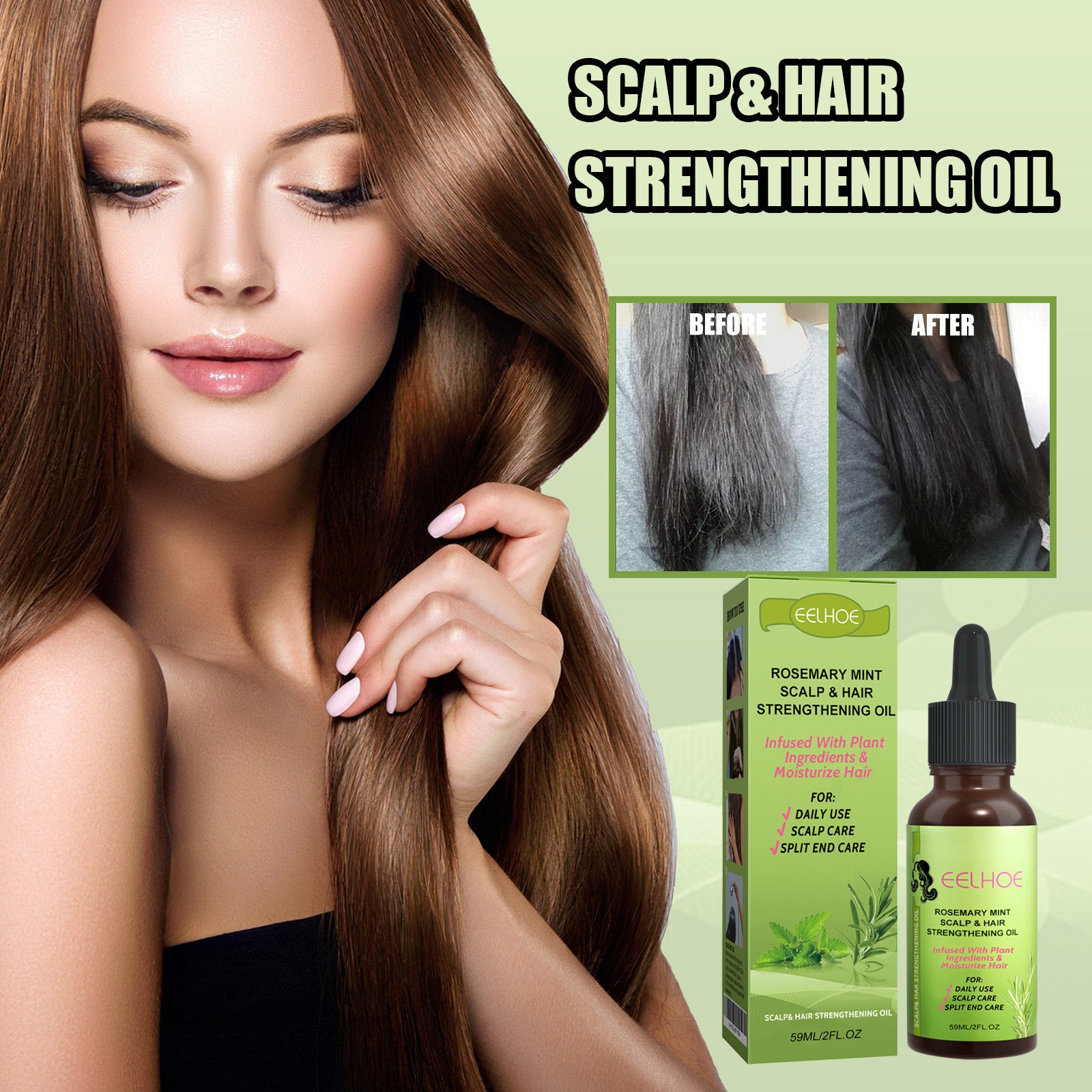 [natural care growth oil ] - [Rukia hair care]