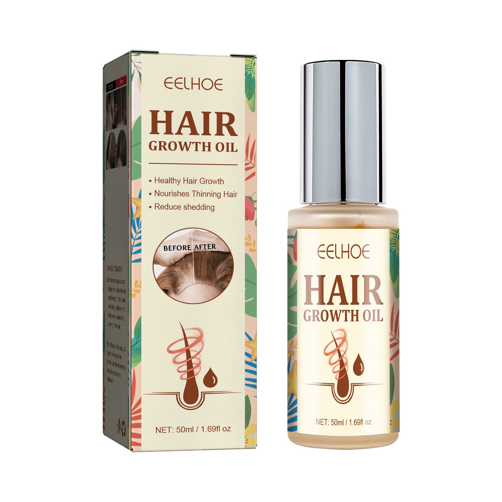 [natural care growth oil ] - [Rukia hair care]