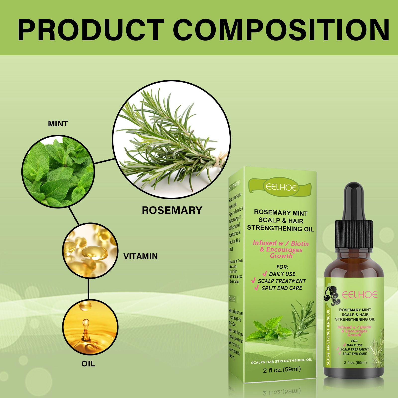 [natural care growth oil ] - [Rukia hair care]