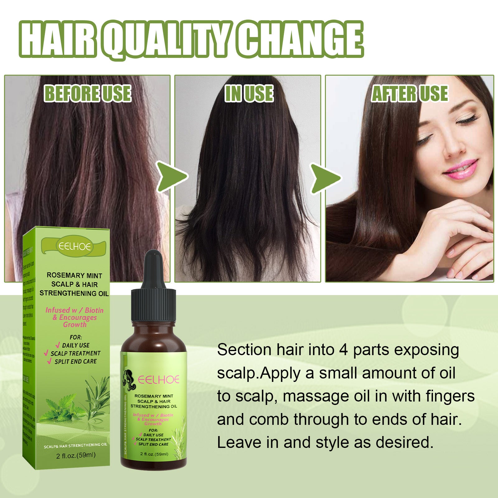 [natural care growth oil ] - [Rukia hair care]