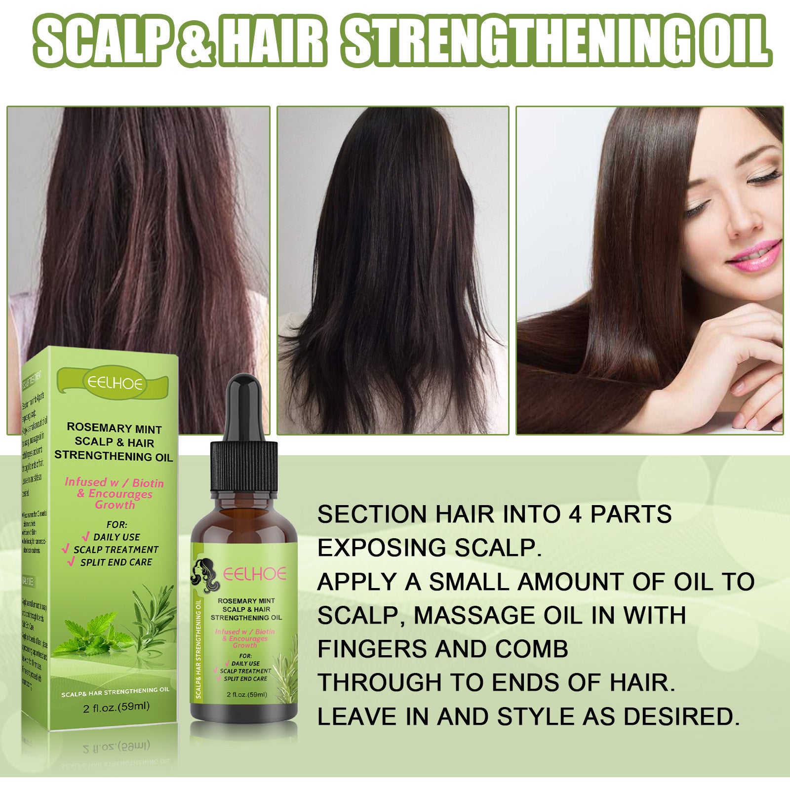 [natural care growth oil ] - [Rukia hair care]