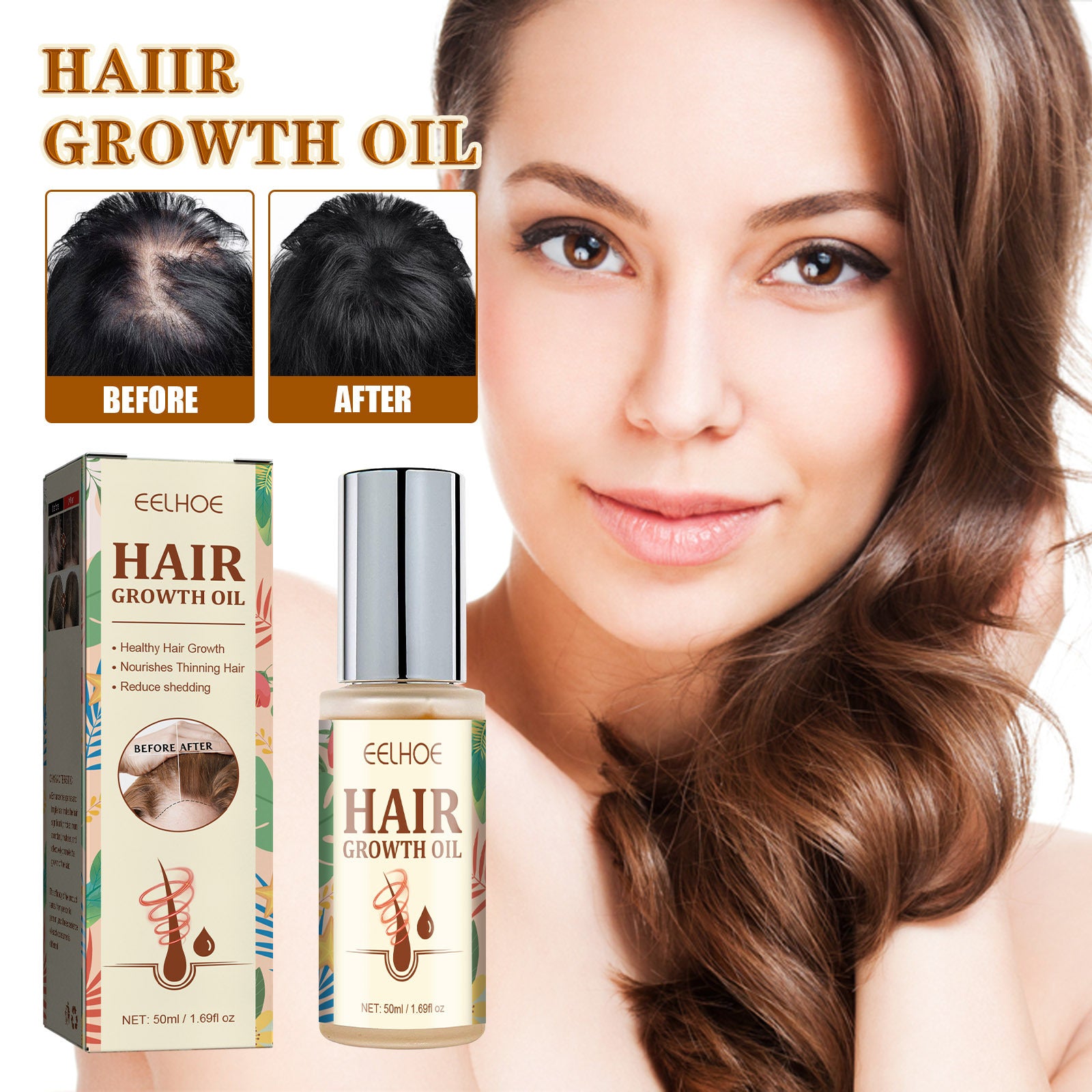 [natural care growth oil ] - [Rukia hair care]