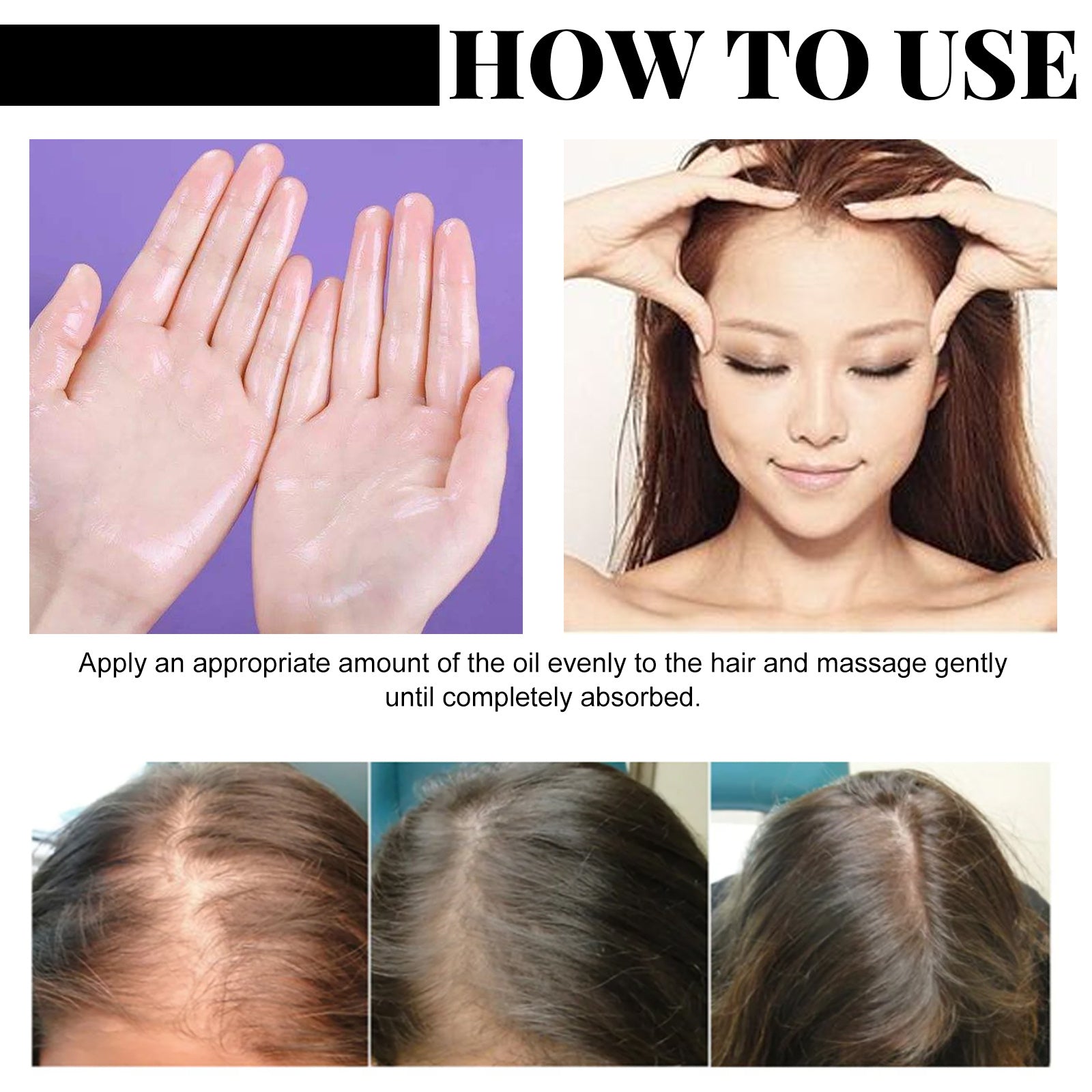 [natural care growth oil ] - [Rukia hair care]