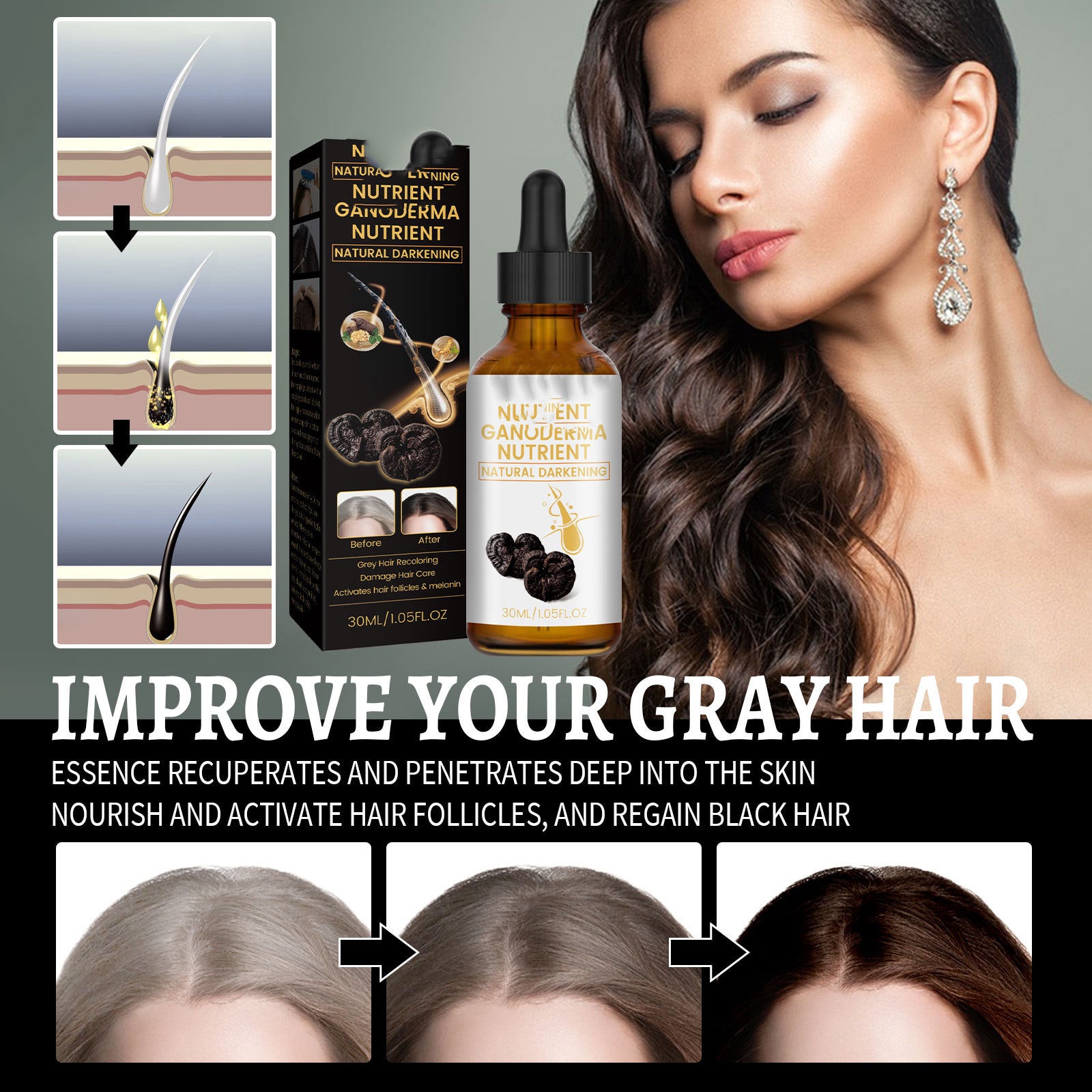 [natural care growth oil ] - [Rukia hair care]