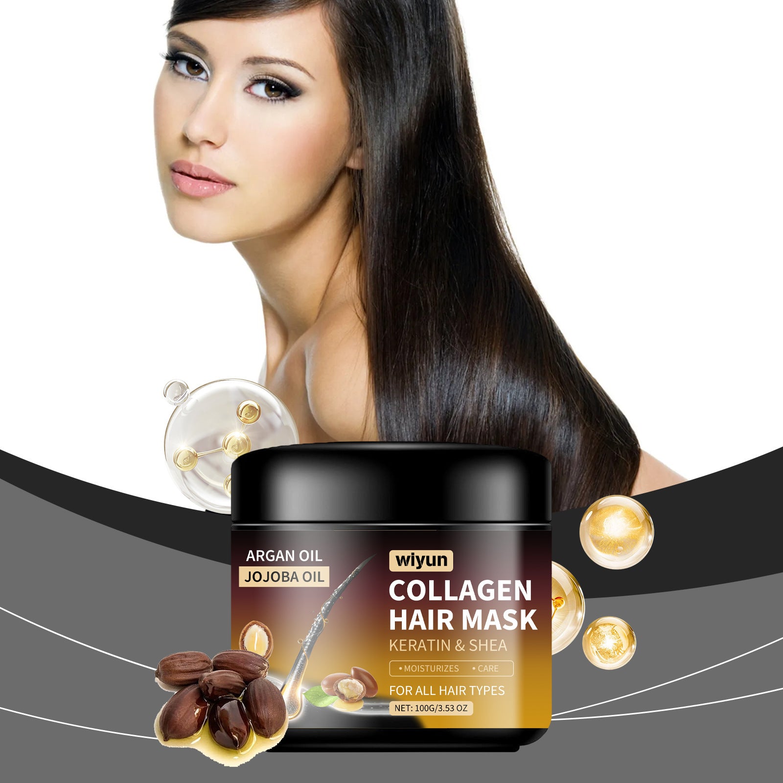 [natural care growth oil ] - [Rukia hair care]