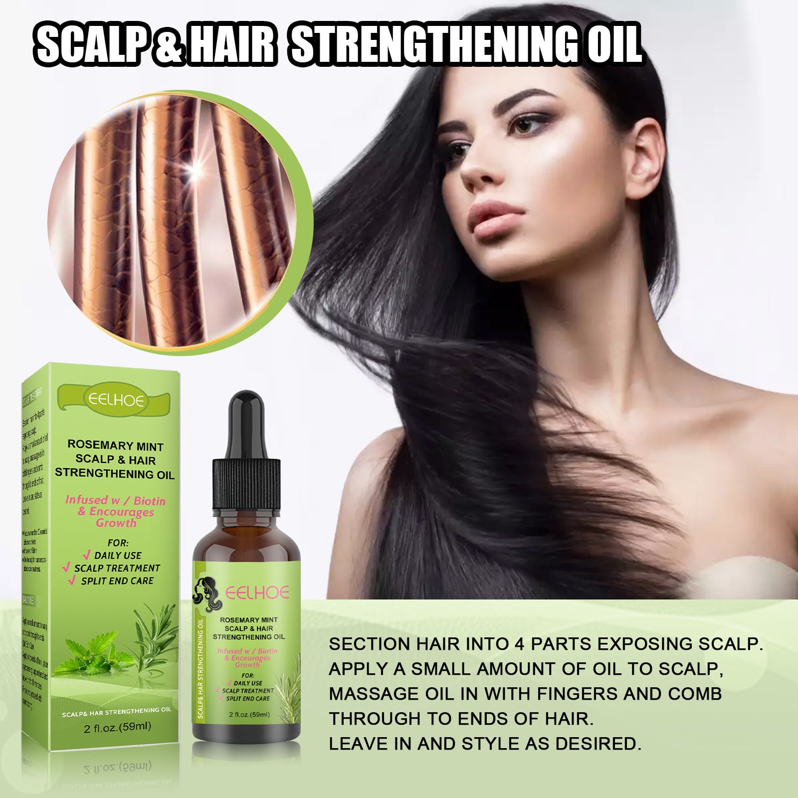 [natural care growth oil ] - [Rukia hair care]