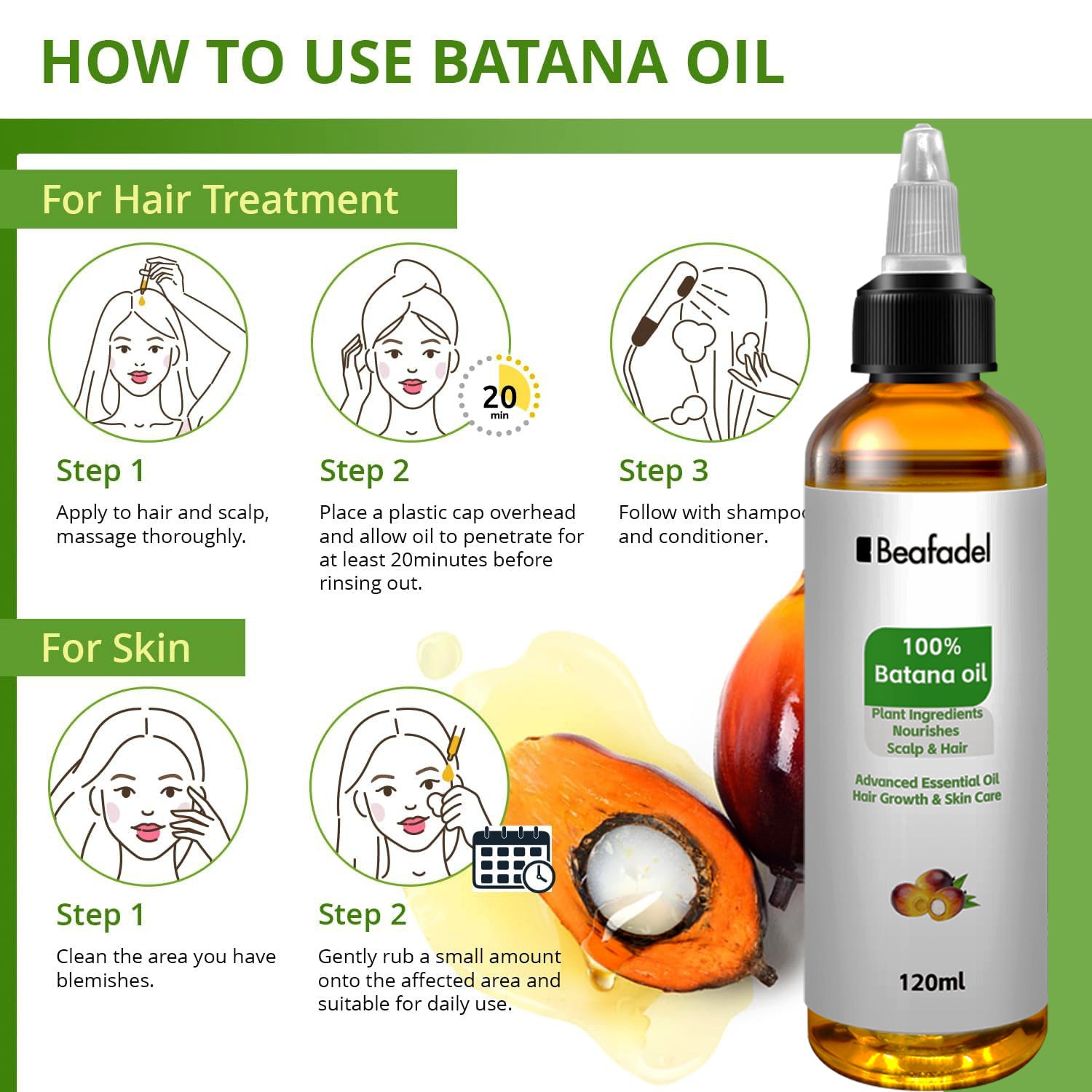 [natural care growth oil ] - [Rukia hair care]