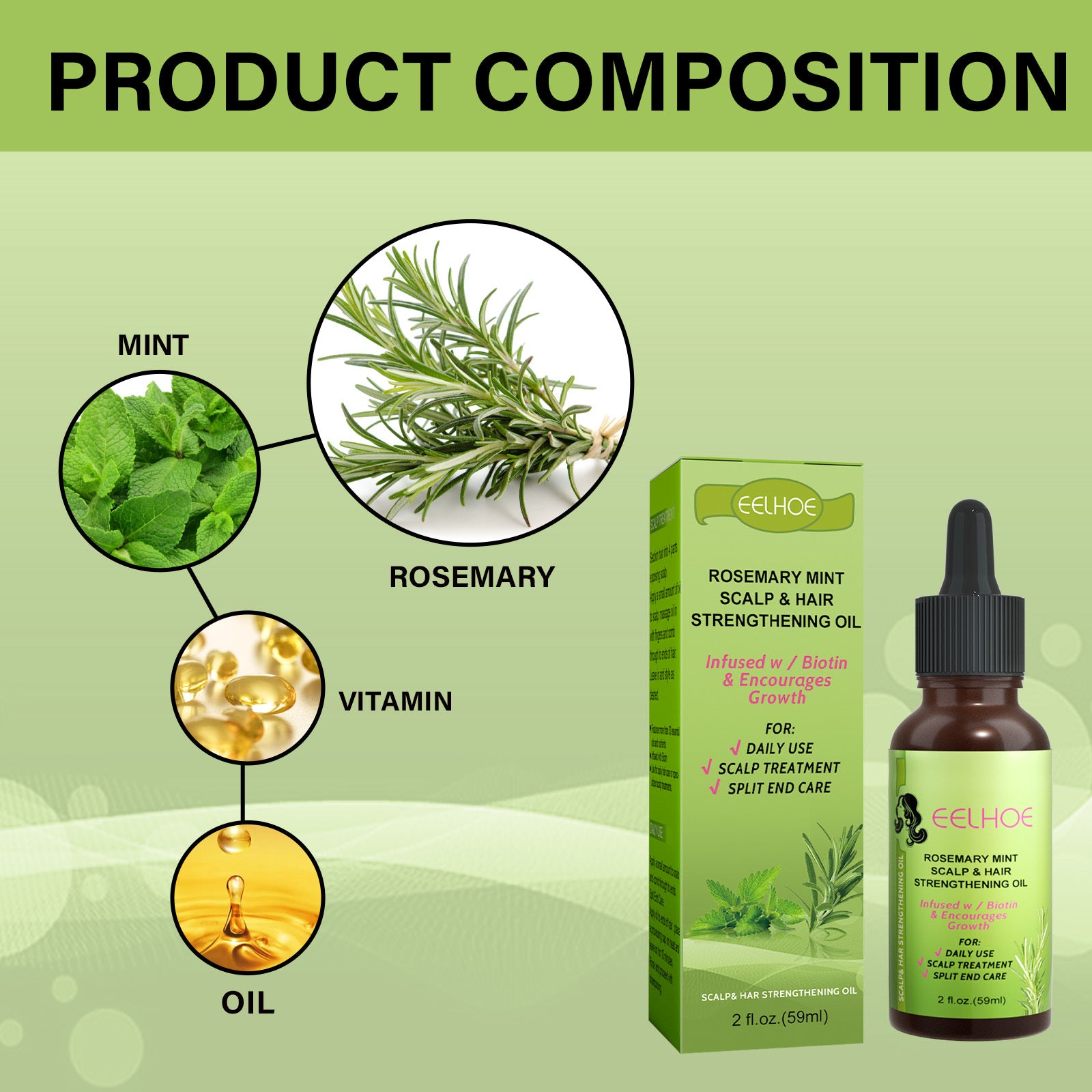 [natural care growth oil ] - [Rukia hair care]