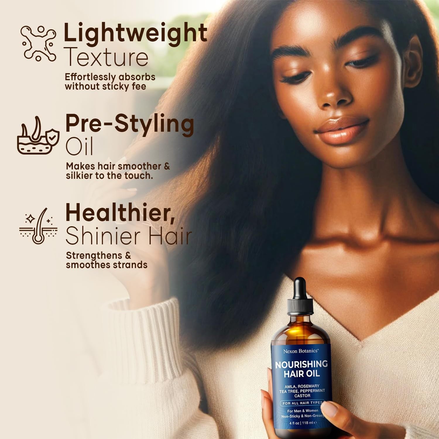 [natural care growth oil ] - [Rukia hair care]