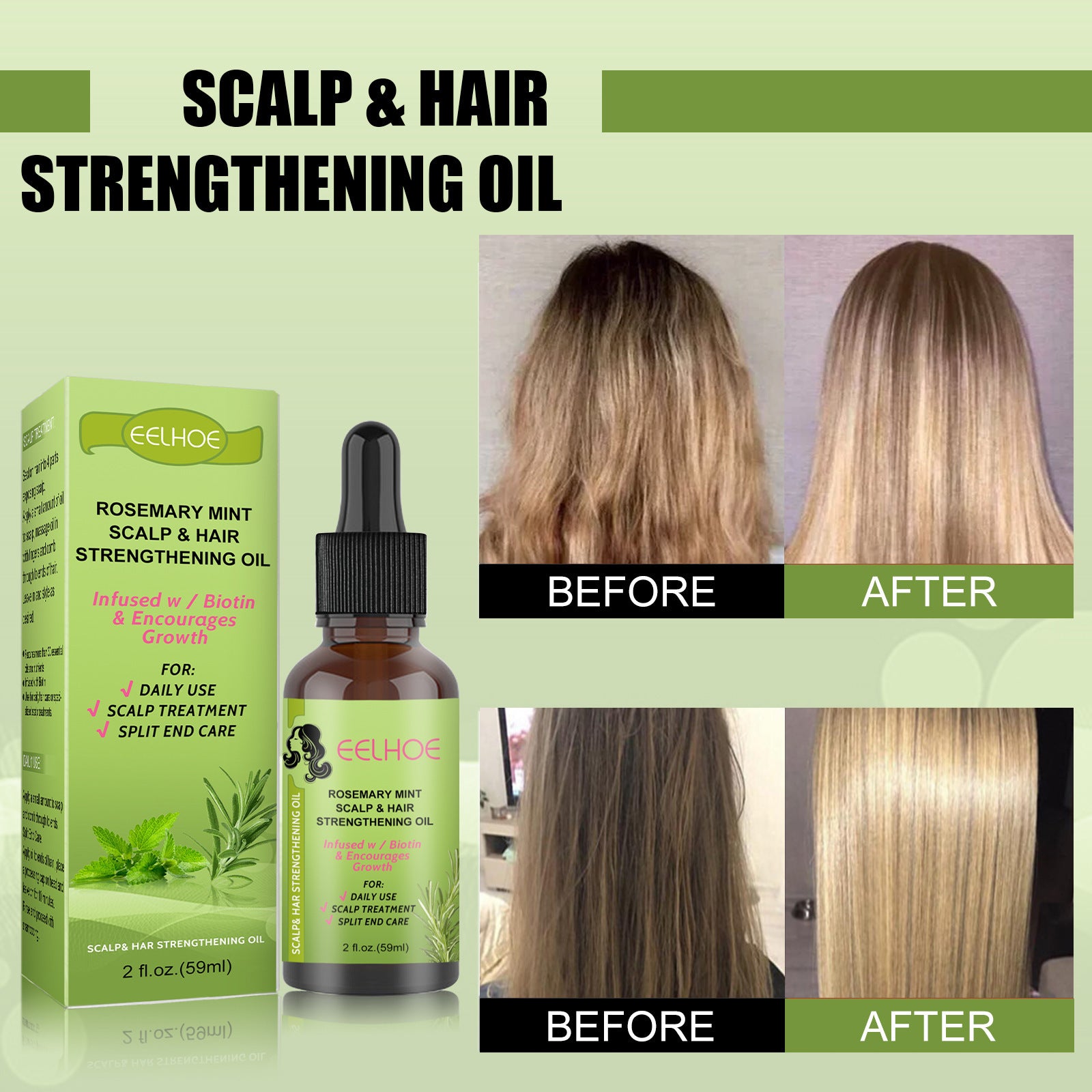[natural care growth oil ] - [Rukia hair care]
