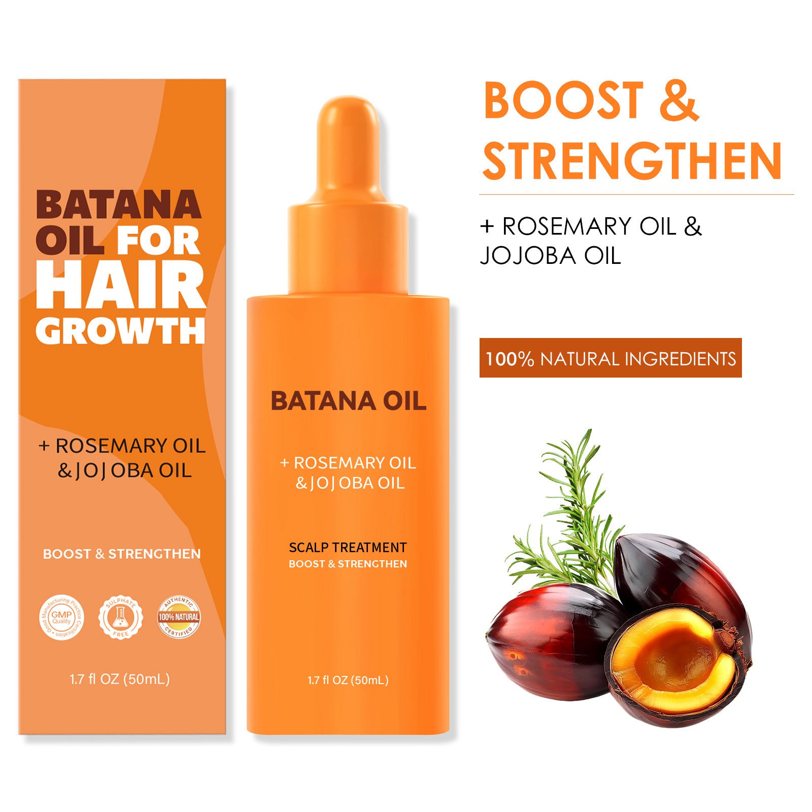 [natural care growth oil ] - [Rukia hair care]