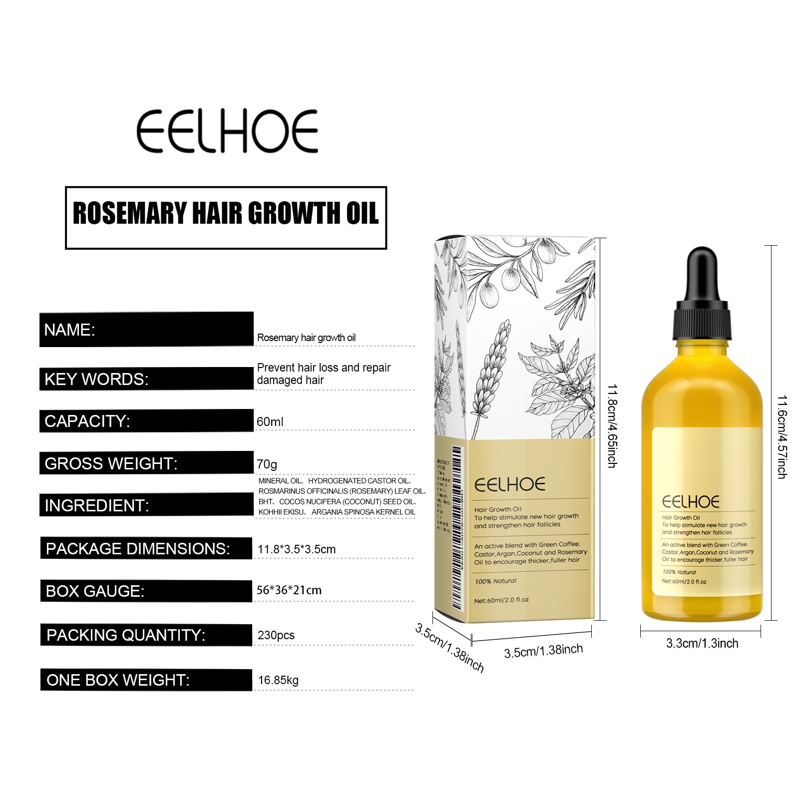 [natural care growth oil ] - [Rukia hair care]