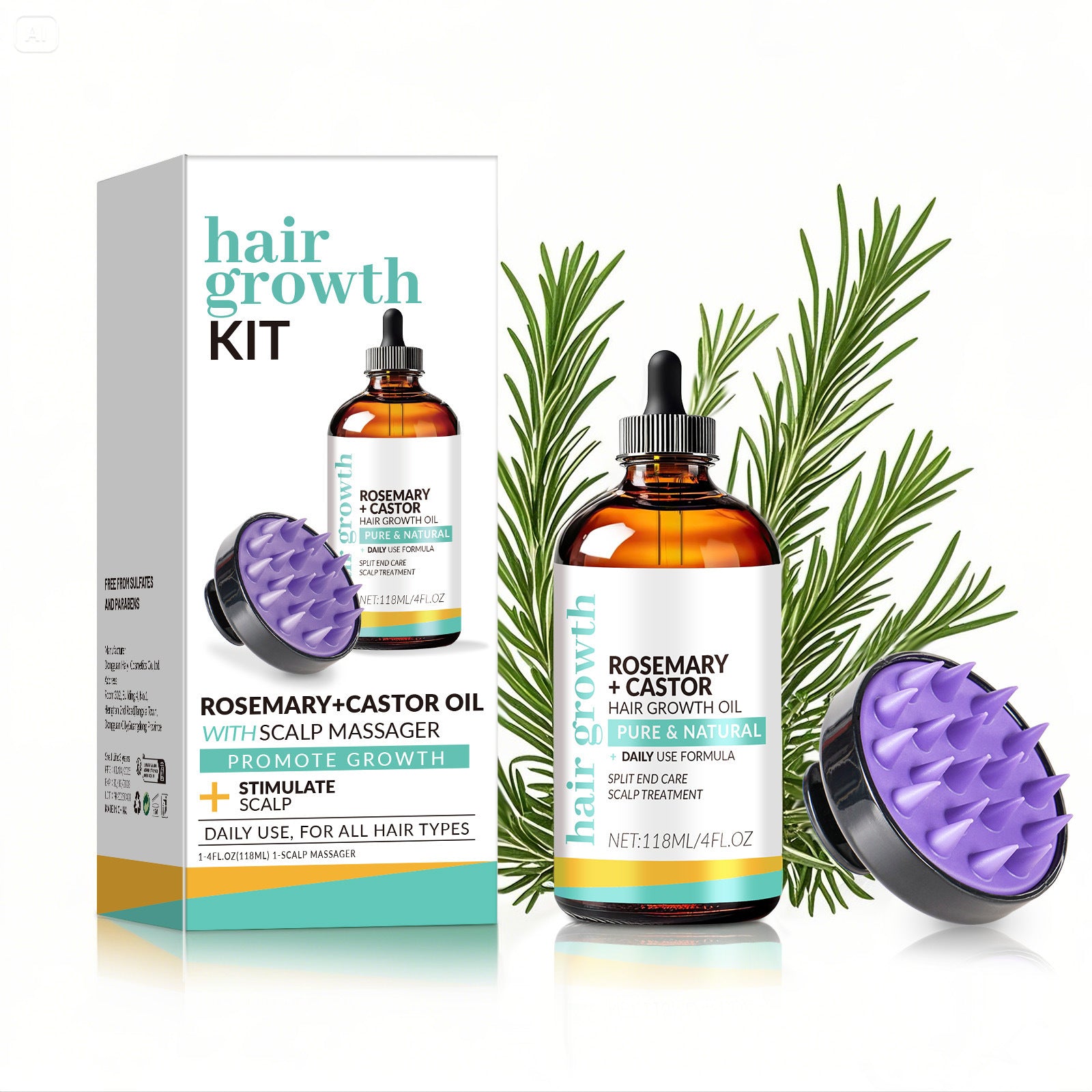 [natural care growth oil ] - [Rukia hair care]