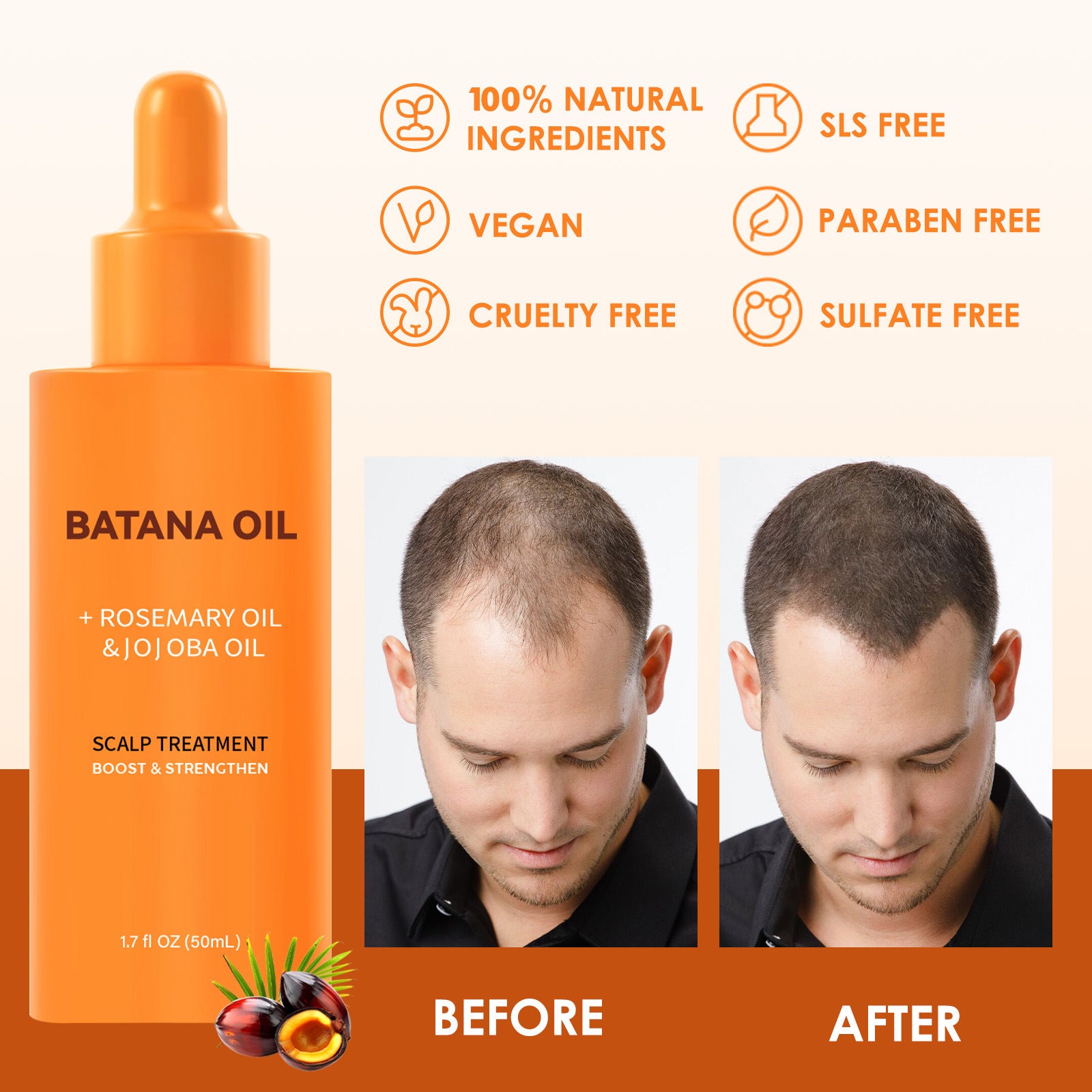 [natural care growth oil ] - [Rukia hair care]