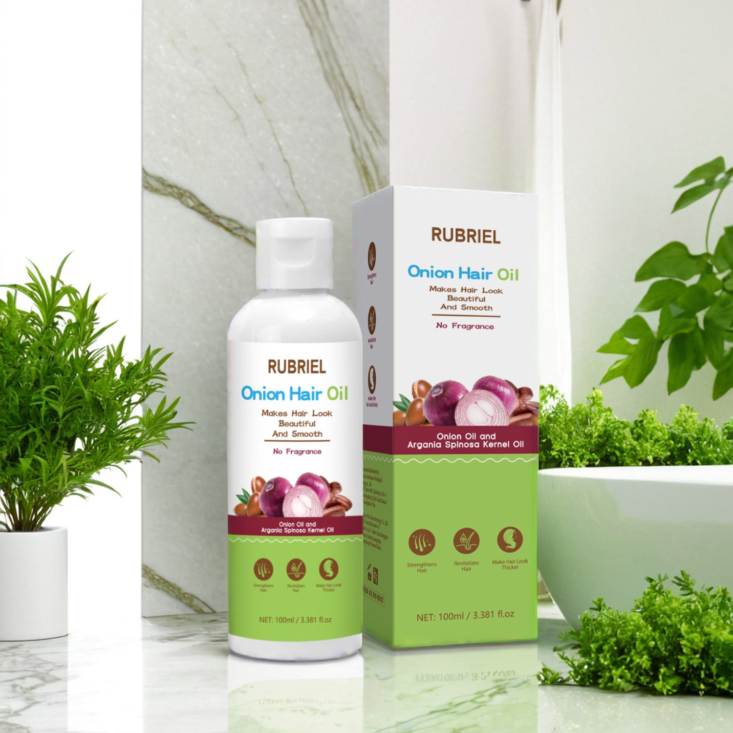 [natural care growth oil ] - [Rukia hair care]