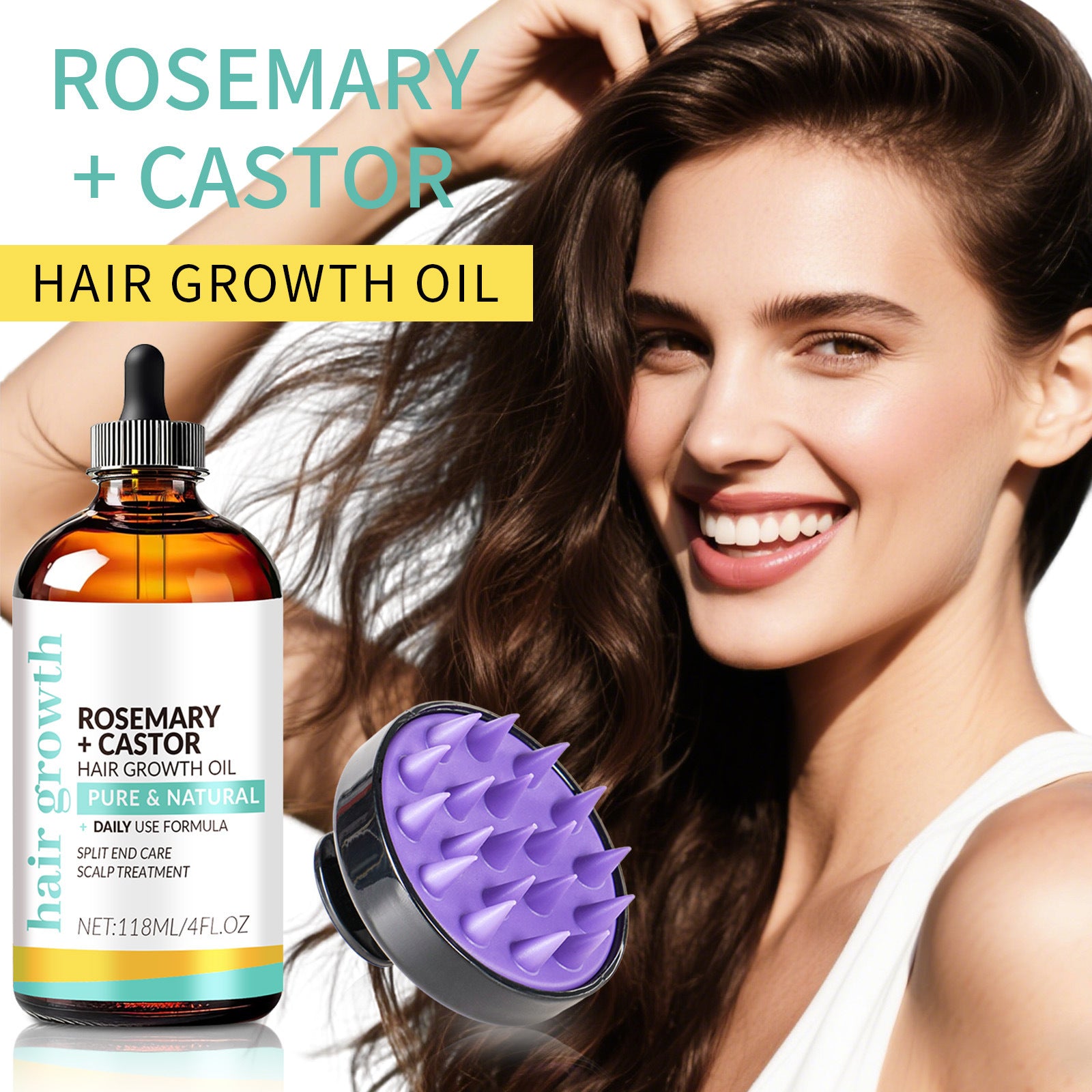 [natural care growth oil ] - [Rukia hair care]