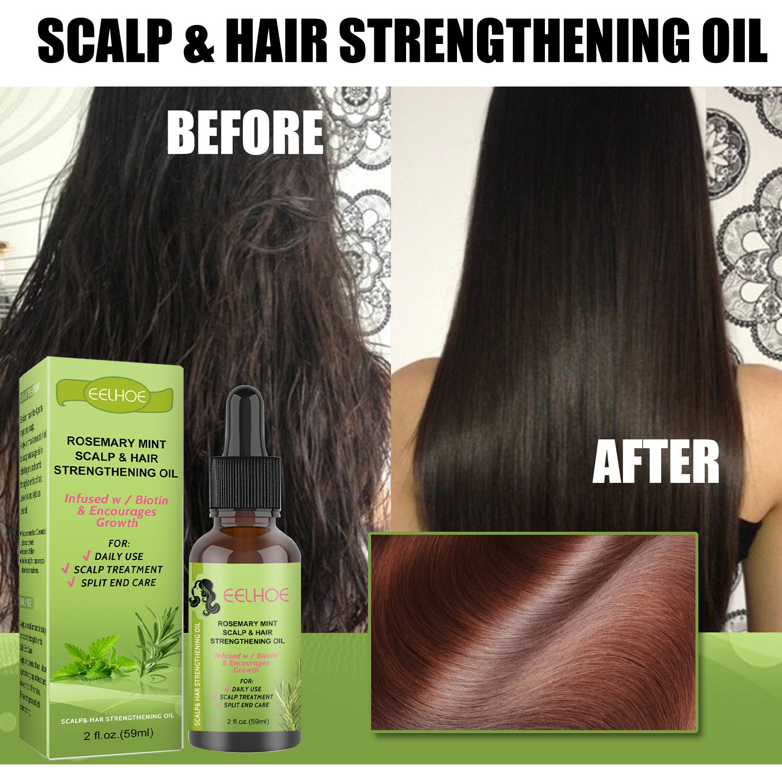 [natural care growth oil ] - [Rukia hair care]