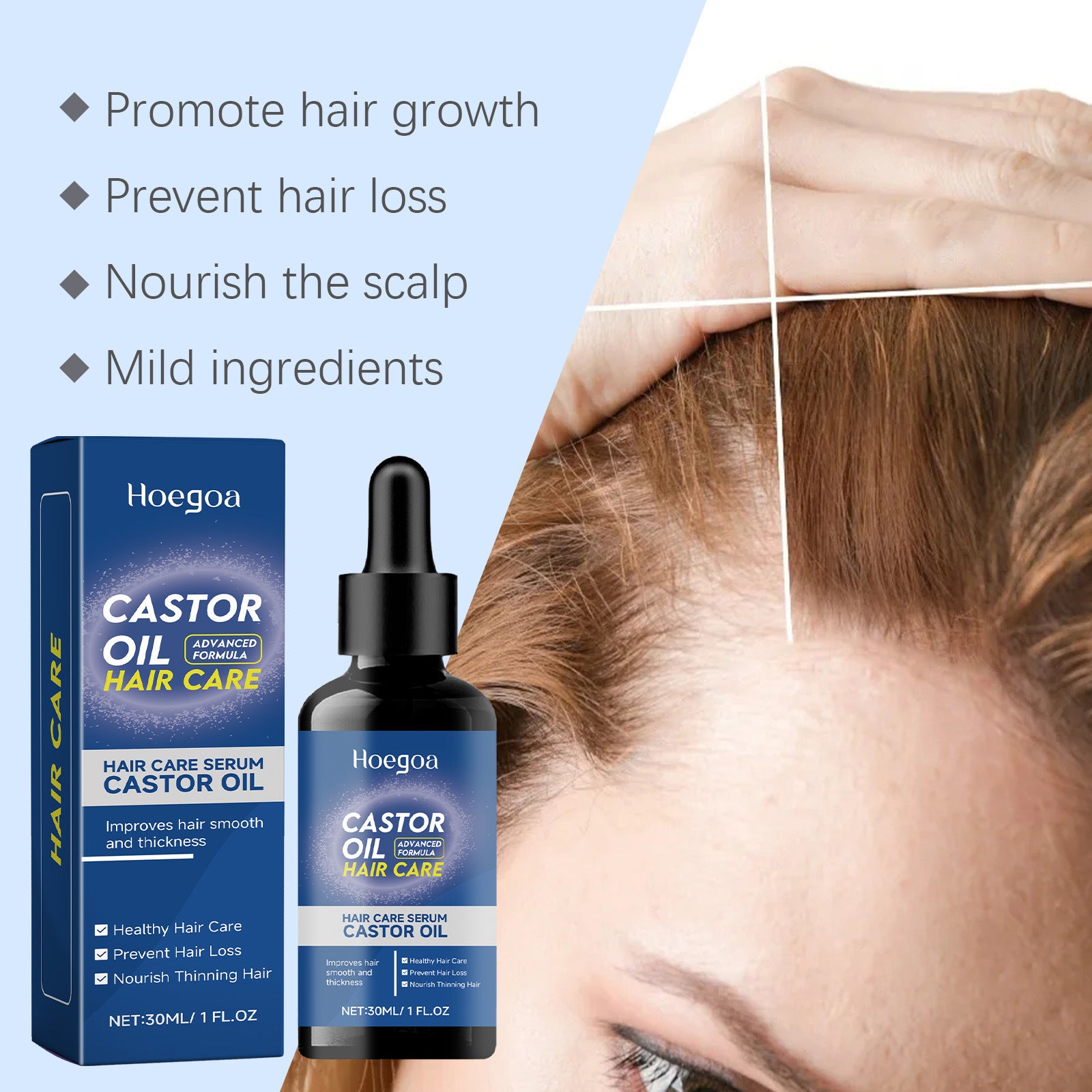 [natural care growth oil ] - [Rukia hair care]