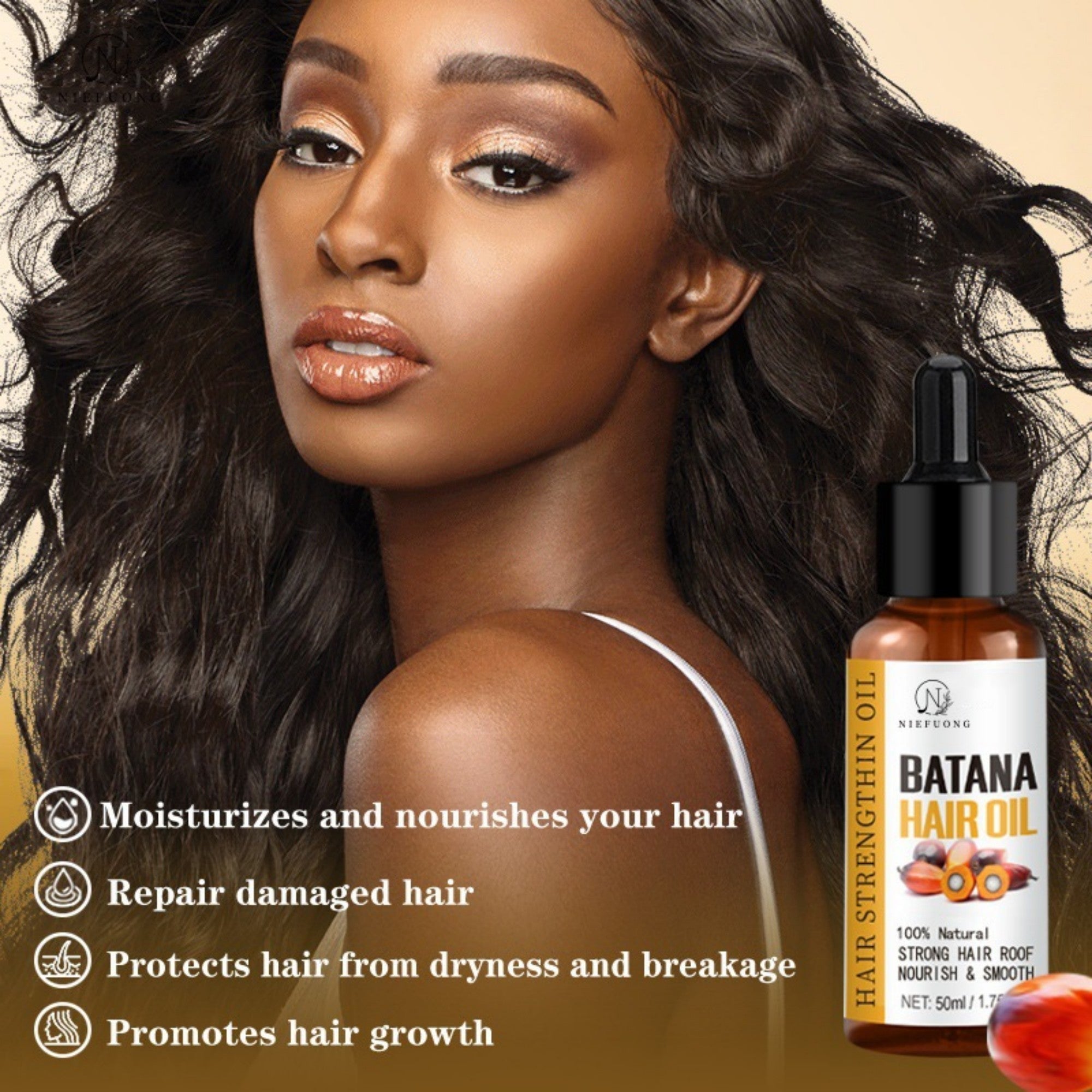 [natural care growth oil ] - [Rukia hair care]