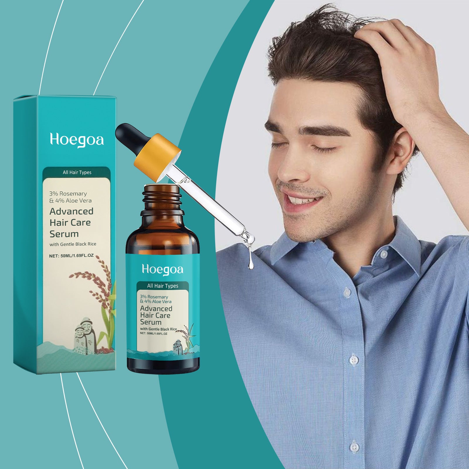 [natural care growth oil ] - [Rukia hair care]