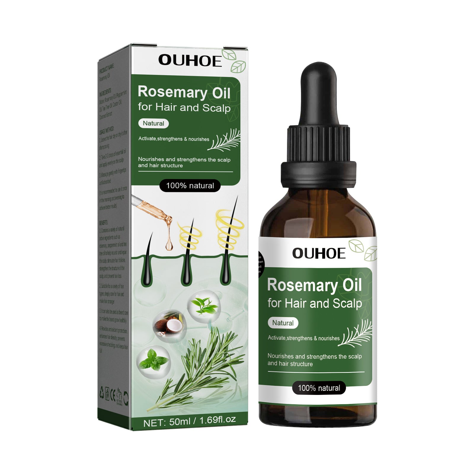 [natural care growth oil ] - [Rukia hair care]